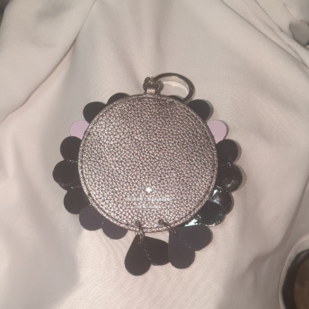 Kate Spade Silver Textured Keychain - Picture 5 of 7